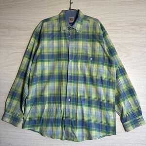 Cinch Men's Long sleeve Button Down Western Shirt Green, Blue, Yellow Sz XL